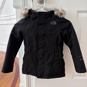 The North Face Black Parka with Faux Fur Trim